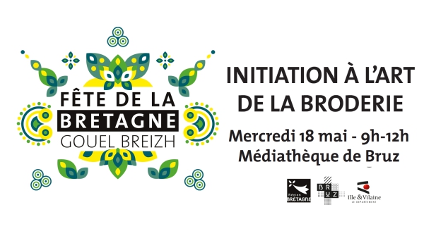 Fête de la Bretagne - Initiation à la broderie mercredi 18 mai et samedi 21 mai de 9h à 12h