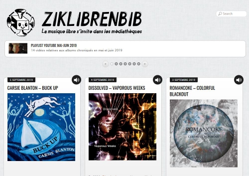 Capture d'écran du site Ziklibrenbib